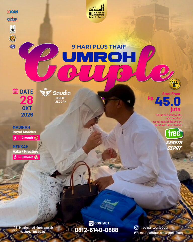 Poster Umroh Couple Madnah Tour Oktober 2026